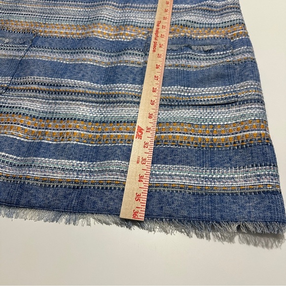 Anthropologie Akemi + Kin Dress Womens Size 12 Sleeveless Blue Striped Shift NWT - Picture 14 of 16